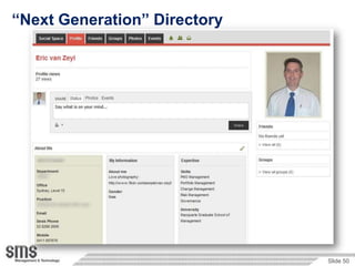 “Next Generation” Directory




                              Slide 50
 