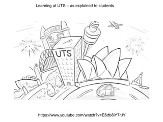 https://www.youtube.com/watch?v=E6db8lY7rJY
Learning at UTS – as explained to students
 