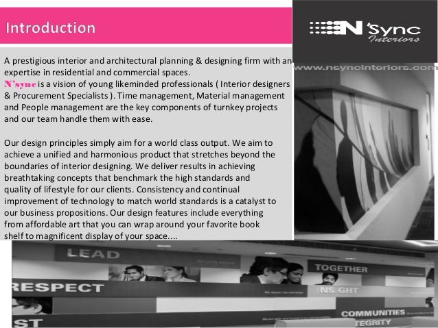 N Sync Interiors Company Profile