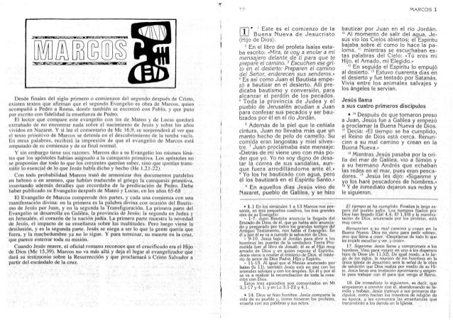 BIBLIA CATOLICA, NUEVO TESTAMENTO, EVANGELIO DE MARCOS, PARTE 3 DE 27 BIBLIA CATOLICA, NUEVO TESTAMENTO, EVANGELIO DE MARCOS, PARTE 3 DE 27