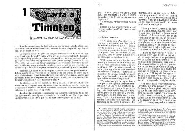 Biblia Catolica Nuevo Testamento Carta A Timoteo Parte 17 De 27