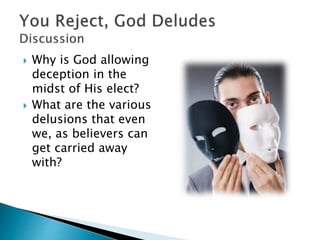 11 With this in mind, we constantly pray for
you, that our God may make you worthy of
his calling, and that by his power he may
bring to fruition your every desire for
goodness and your every deed prompted by
faith. 12 We pray this so that the name of our
Lord Jesus may be glorified in you, and
you in him, according to the grace of our
God and the Lord Jesus Christ. Ch 1
 
