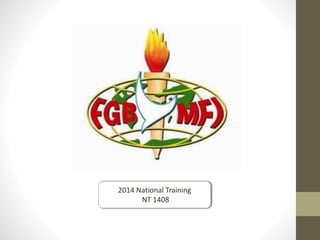 2014 National Training 
NT 1408 
 