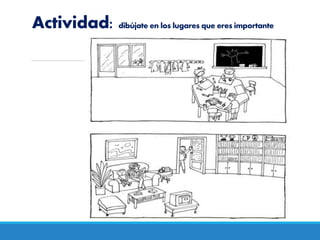 Actividad: dibújate en los lugares que eres importante
 