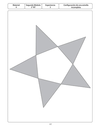47
Segundo Módulo
2° NT
Material
4
Experiencia
3
Configuración de una estrella
incompleta
 