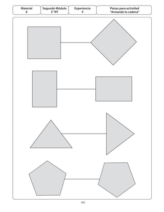 49
Segundo Módulo
2° NT
Material
6
Experiencia
4
Piezas para actividad
“Armando la cadena”
 