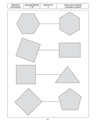 50
Segundo Módulo
2° NT
Material 6
continuación
Experiencia
4
Piezas para actividad
“Armando la cadena”
 