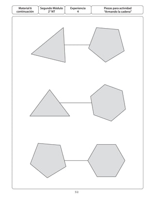 52
Segundo Módulo
2° NT
Material 6
continuación
Experiencia
4
Piezas para actividad
“Armando la cadena”
 
