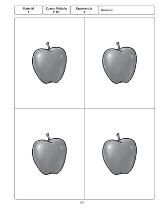 Material   Cuarto Módulo   Experiencia
                                         Nombre:
   1           2° NT           4




                             64
 
