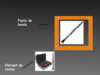 Fusta de banús Clarinet de resina 