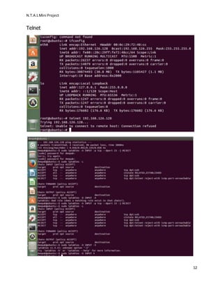 N.T.A.LMini Project
12
Telnet
 