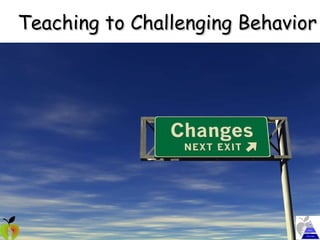 Teaching to Challenging Behavior 