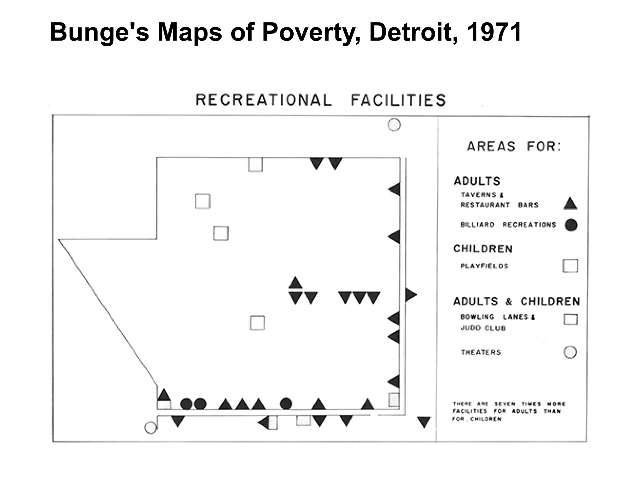 Bunge's Maps of Poverty, Detroit, 1971
 