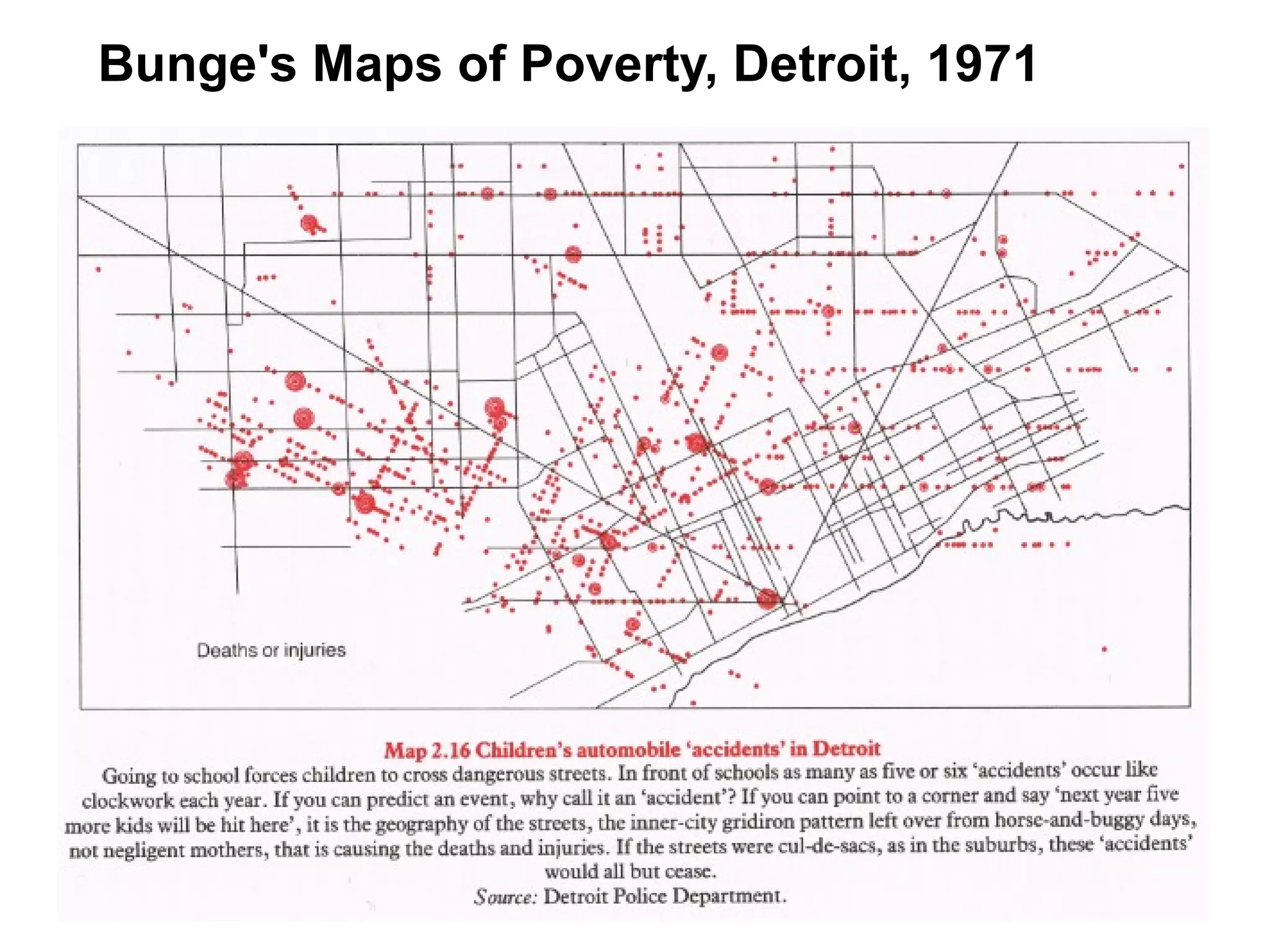 Bunge's Maps of Poverty, Detroit, 1971
 