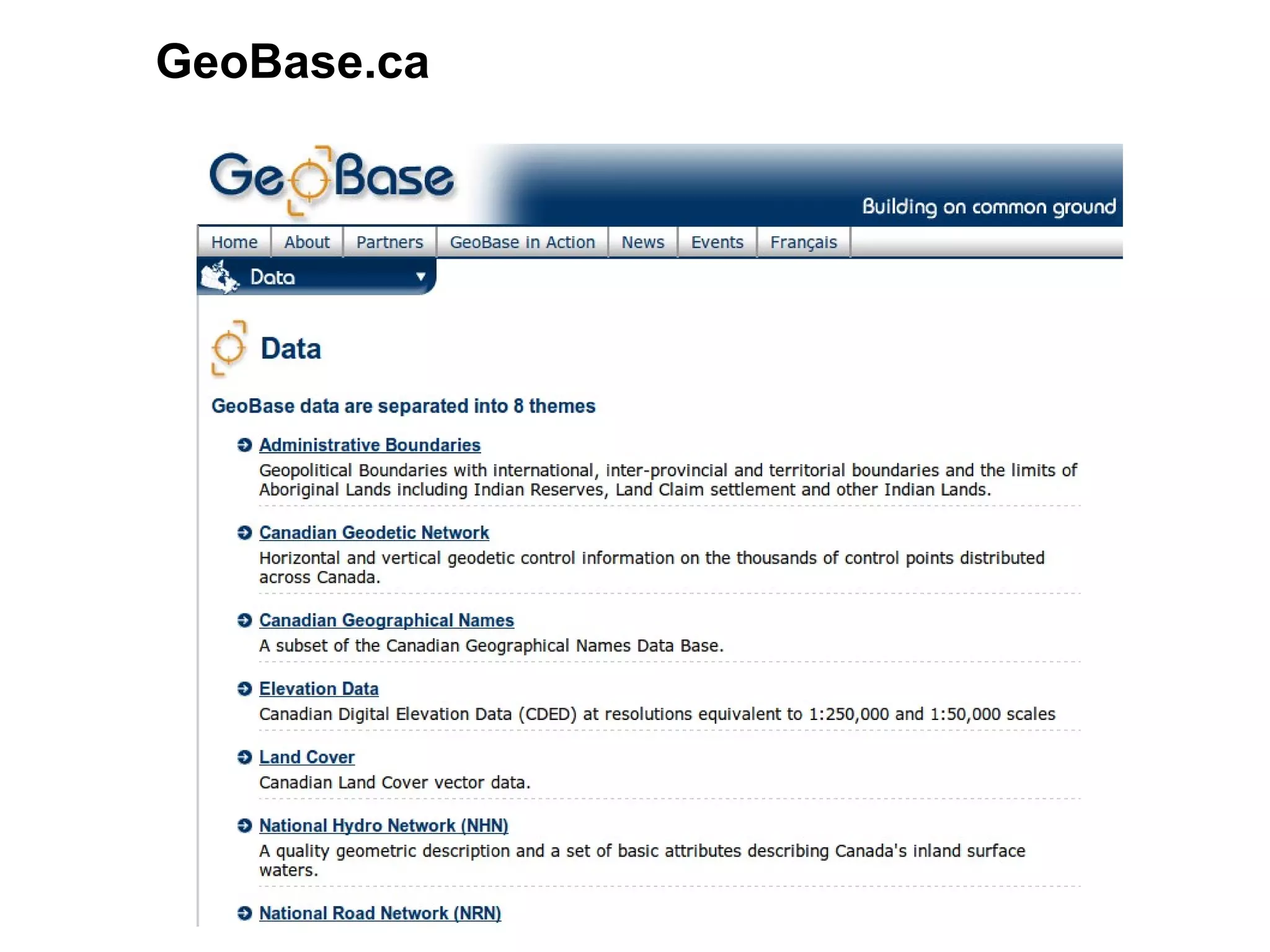 GeoBase.ca
 
