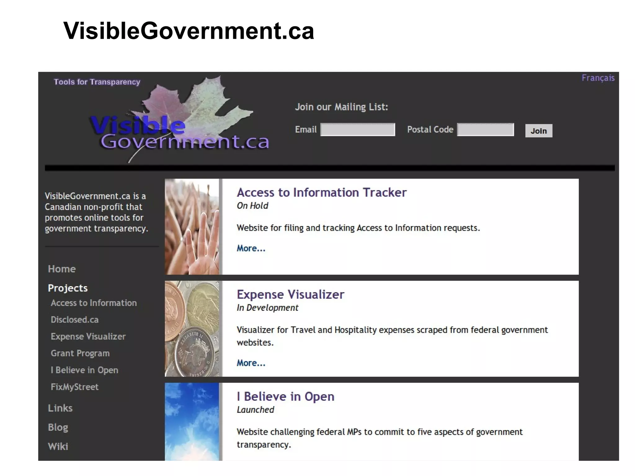 VisibleGovernment.ca
 