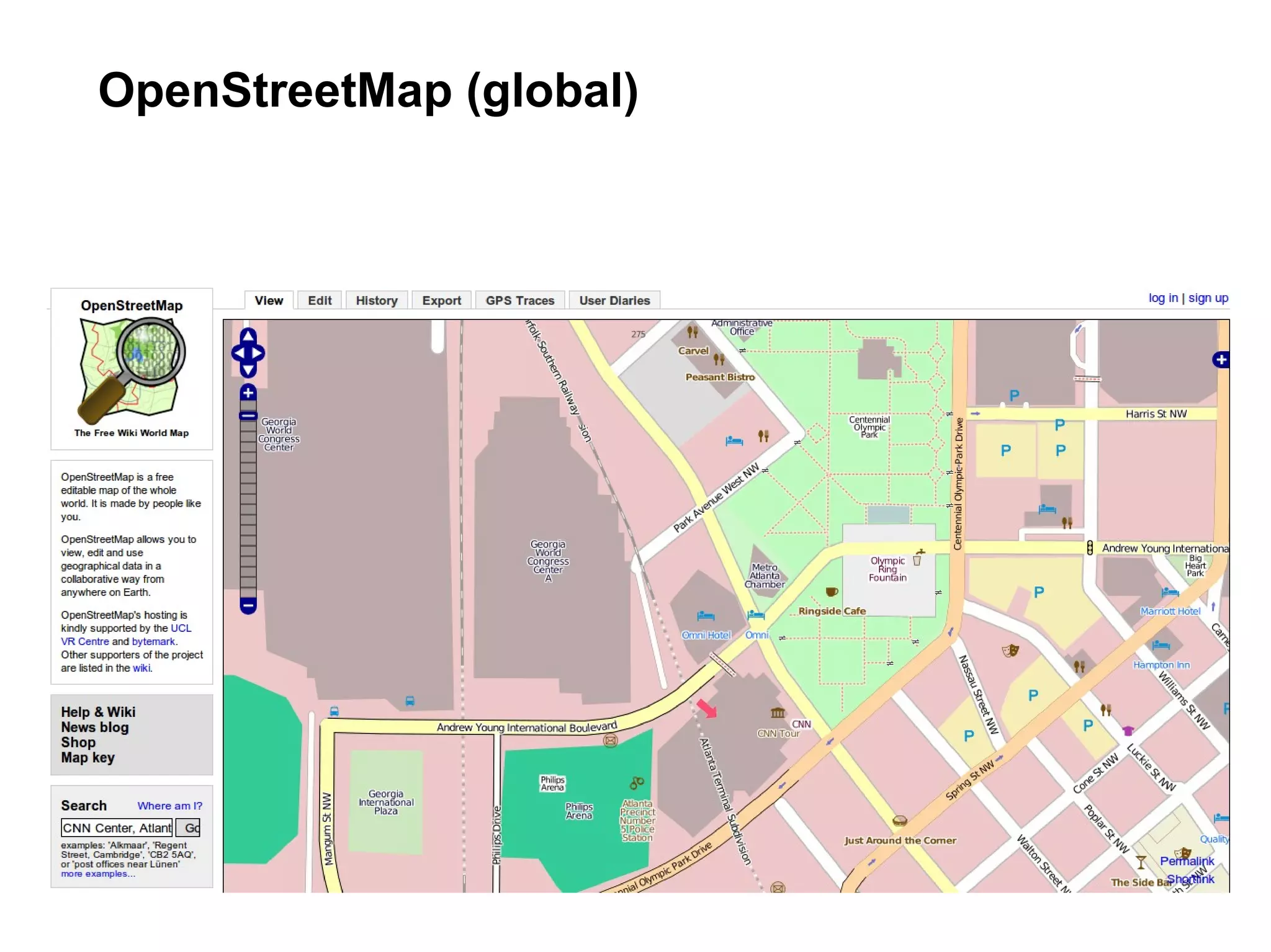 OpenStreetMap (global)
 