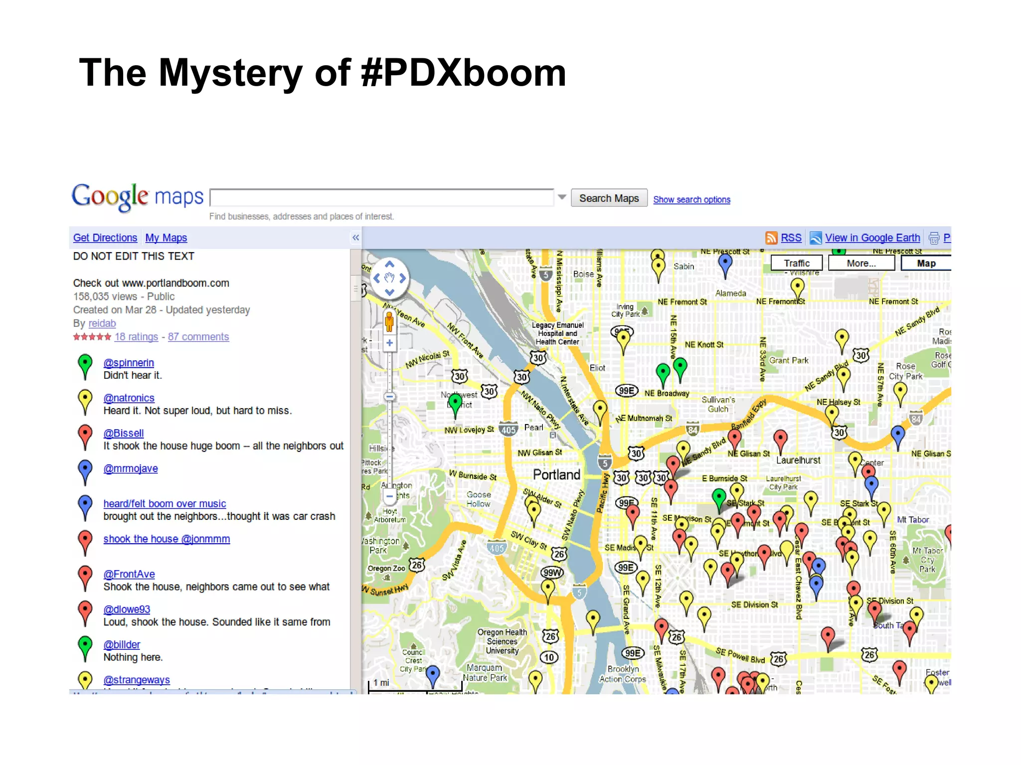 The Mystery of #PDXboom
 