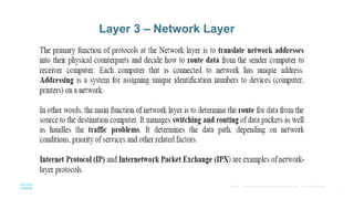 3
© 2016 Cisco and/or its affiliates. All rights reserved. Cisco Confidential
Layer 3 – Network Layer
 