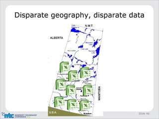 IMAB Tech Talk Slide 46
Disparate geography, disparate data
 