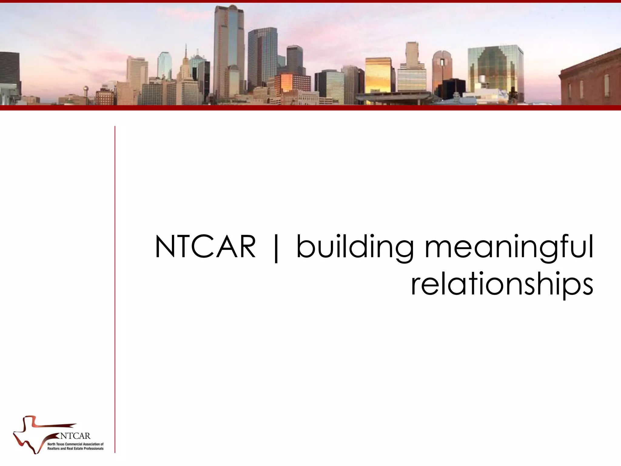 NTCAR | building meaningful
relationships
 