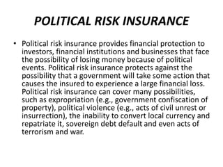 war risk insurance presentation education | PPTX