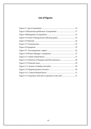 construction input’s problems that decrease its... Factors affecting Quality of construction projects in India | PDF