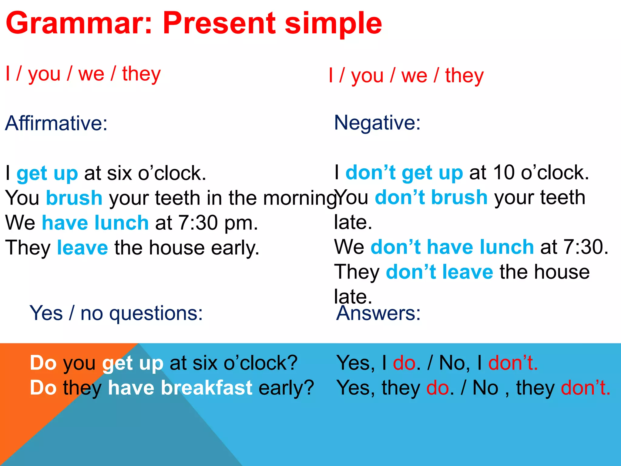 simple present | PPTX