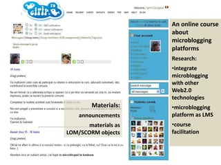 attachment links, pictures, embeddable widgets (YouTube,Flickr,twitpic)photo: http://friendfeed.com/robingood„ The option to create a private Friend Feed room could be a great way to create a back channel for your classroom or for any workshops that you may lead. You could also create a private Friend Feed room for your students to use as brainstorming area or a book discussion forum.”