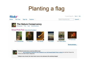 Planting a flag 