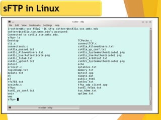 28
sFTP in Linux
 