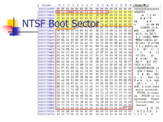 NTSF Boot Sector
 