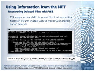 Leveraging NTFS Timeline Forensics during the Analysis of Malware | PPTX