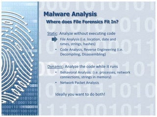 Leveraging NTFS Timeline Forensics during the Analysis of Malware | PPTX