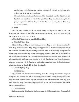 Đồ án Thiết kế mạch điều khiển động cơ bước (Step Motor) | PDF