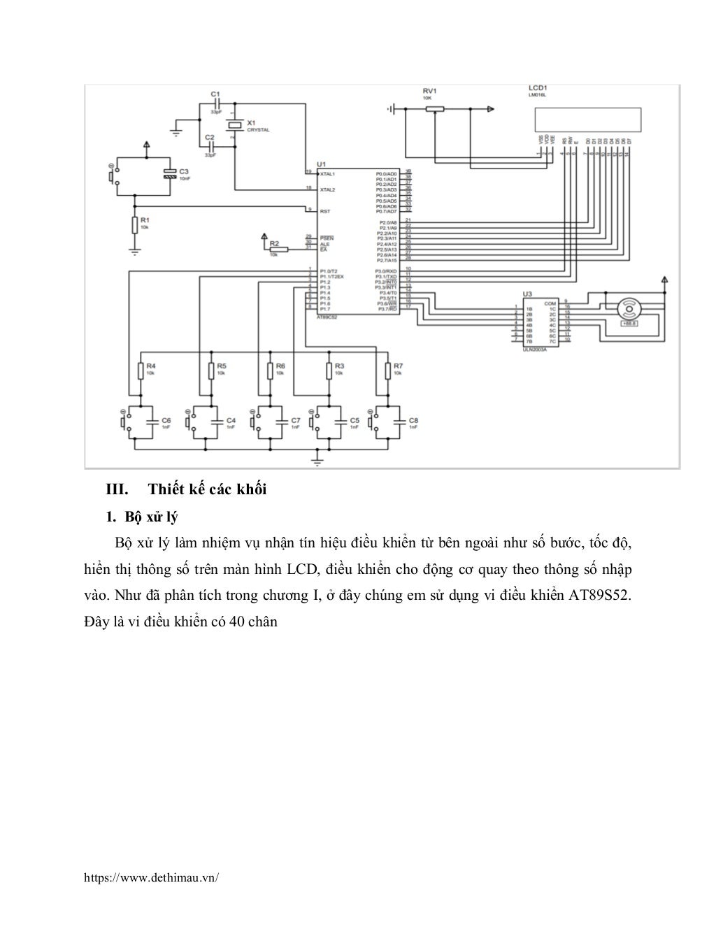 Đồ án Thiết kế mạch điều khiển động cơ bước (Step Motor) | PDF