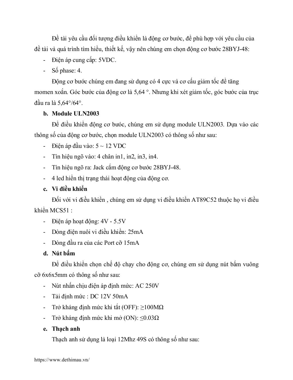 Đồ án Thiết kế mạch điều khiển động cơ bước (Step Motor) | PDF