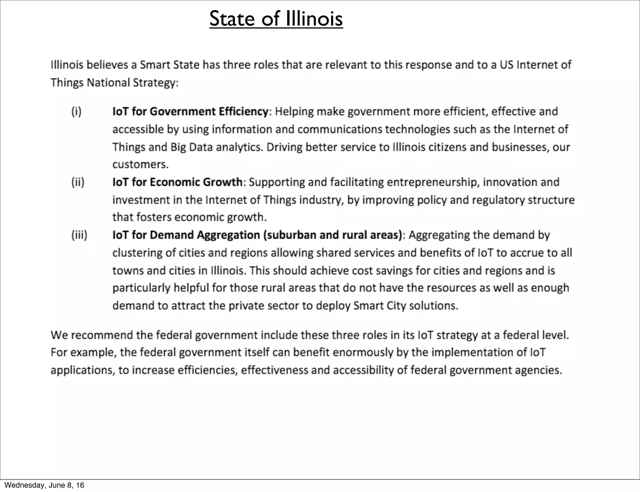 State of Illinois
Thursday, June 9, 16
 