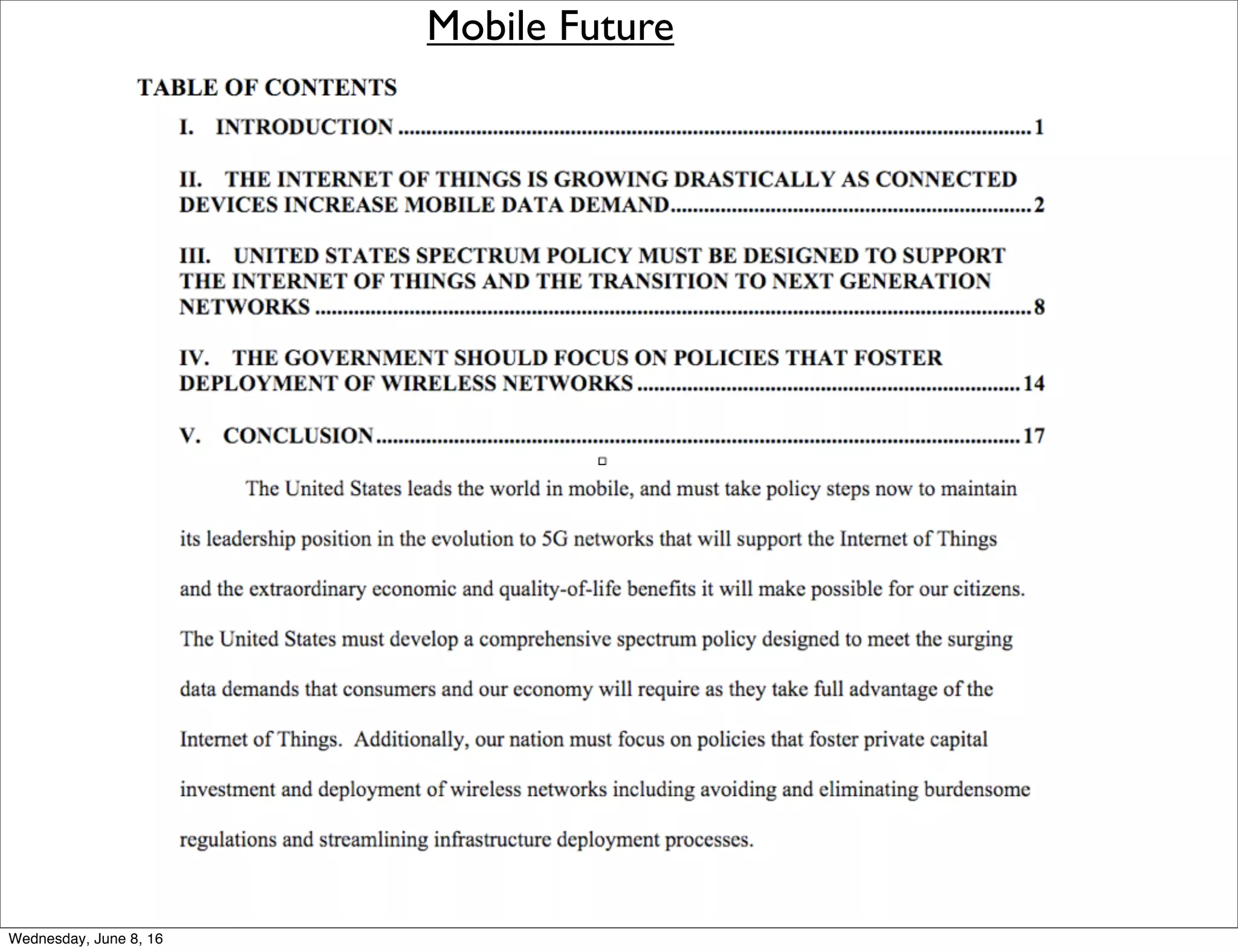 Mobile Future
Thursday, June 9, 16
 