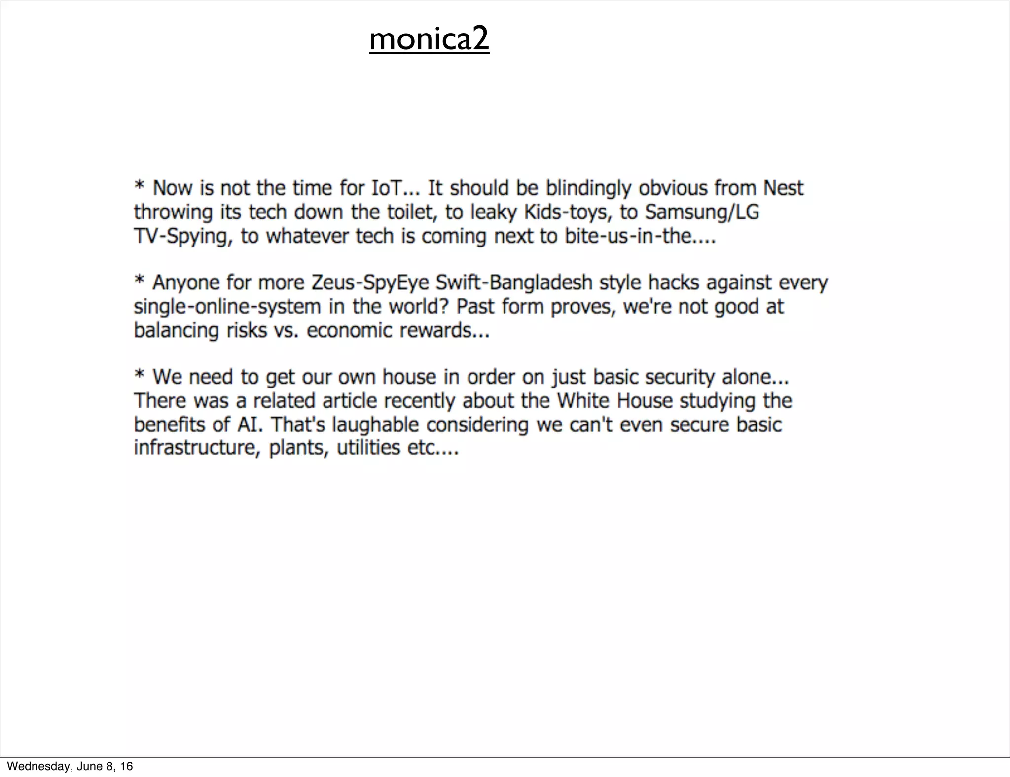 monica2
Thursday, June 9, 16
 