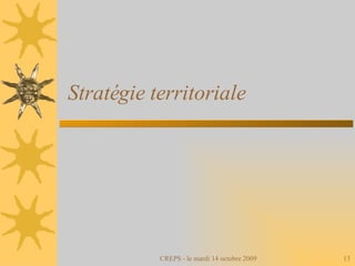 Stratégie territoriale 