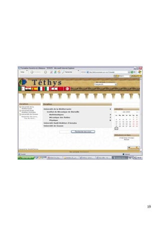 « NTIC & E-learning en Algérie: Etat des lieux et perspectives»




   19      Tethys / Casablanca 27-29 Octobre 2006                 Mokhtar SELLAMI, LRI




                                                                                         19
 