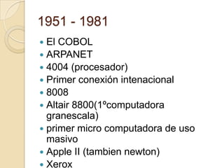 1951 - 1981El COBOL