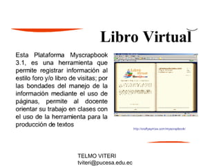 TELMO VITERI
tviteri@pucesa.edu.ec
 