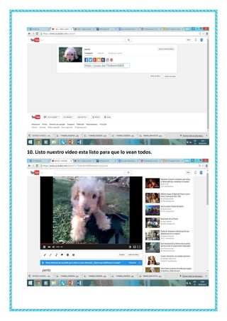 10. Listo nuestro video esta listo para que lo vean todos.