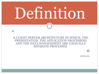 Multi Tier Architecture | PPS