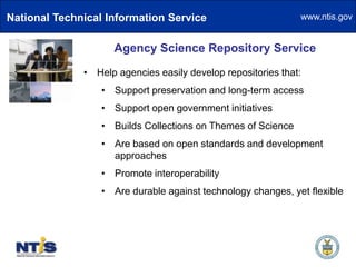   Focus on federally funded technical reports