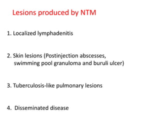 Non tuberculous mycobacteria | PPTX