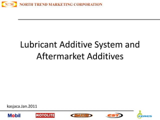 Lubricant Additive System and
Aftermarket Additives
kasjaca.Jan.2011
 