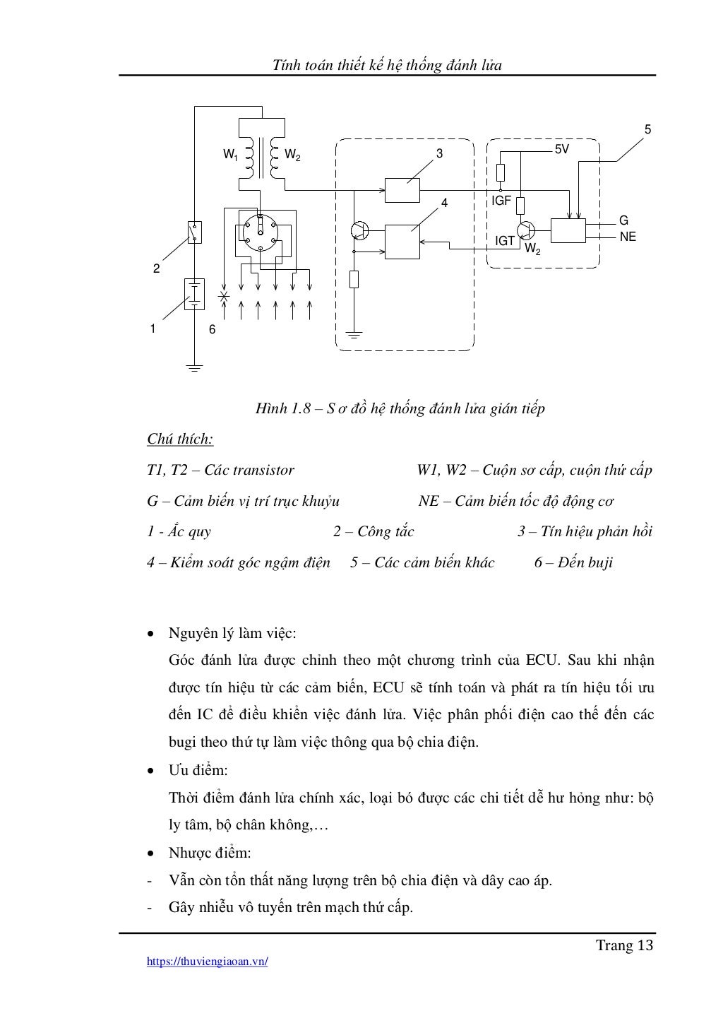 Đồ án Tính toán thiết kế hệ thống đánh lửa | PDF